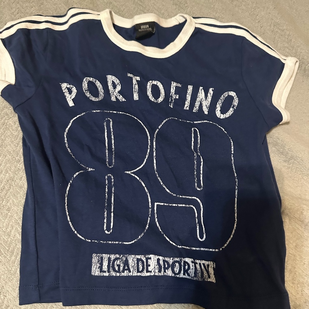 Blue Graphic shirt